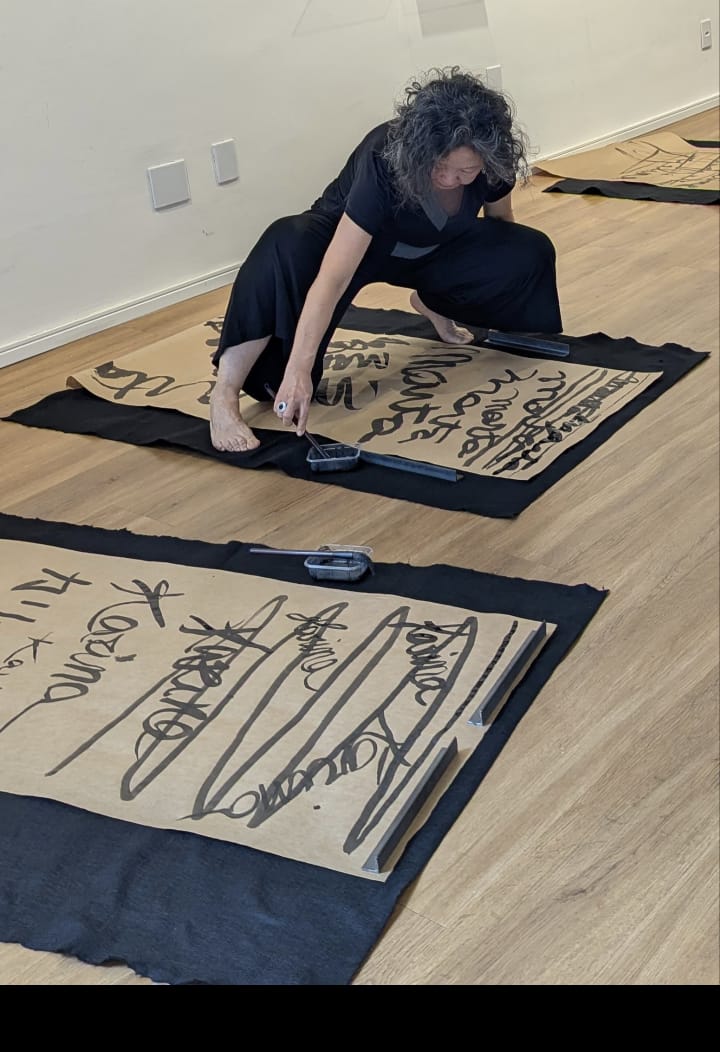 Oficina kakizome, com Luiz Fukushiro