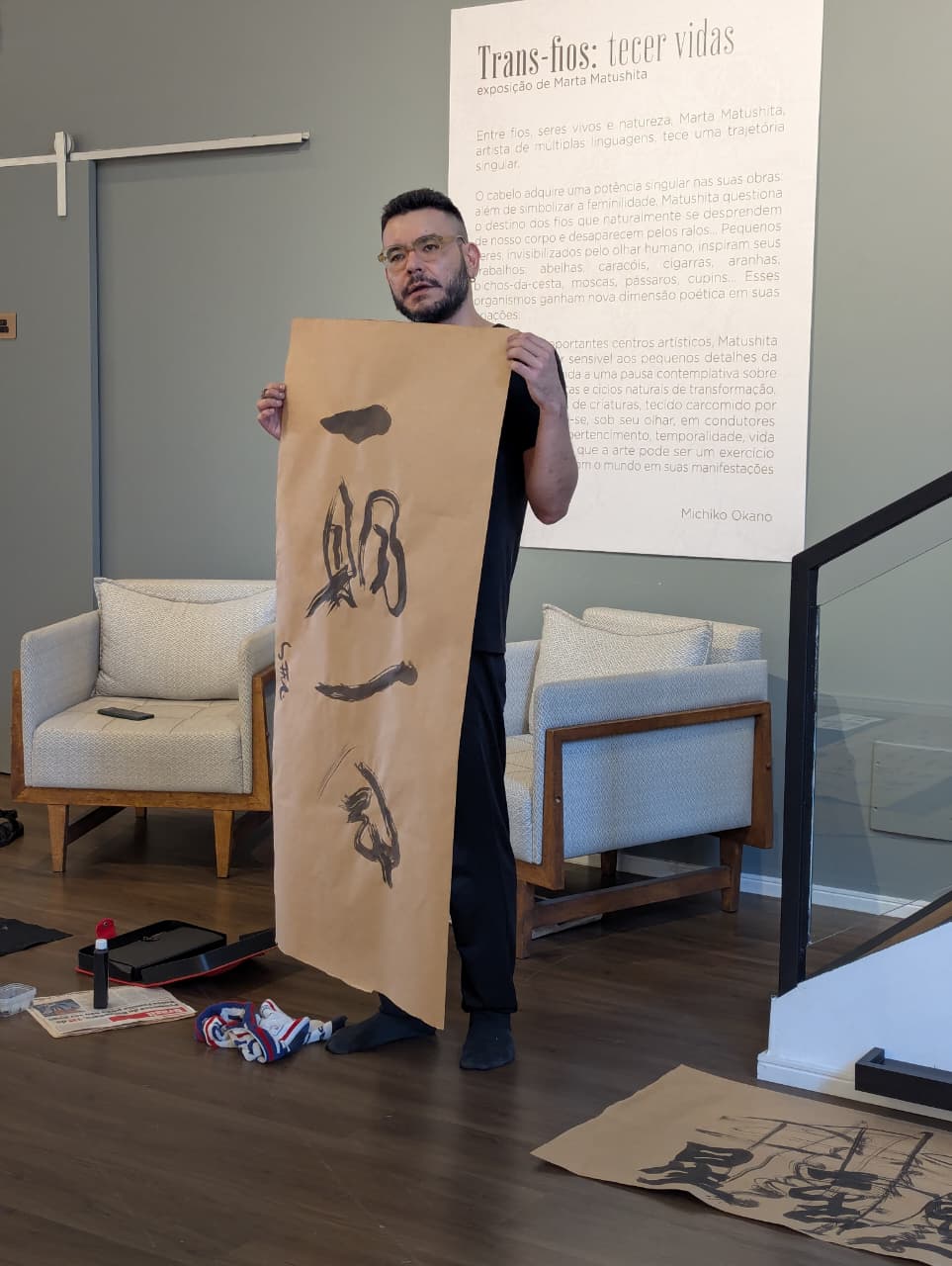 Oficina kakizome, com Luiz Fukushiro